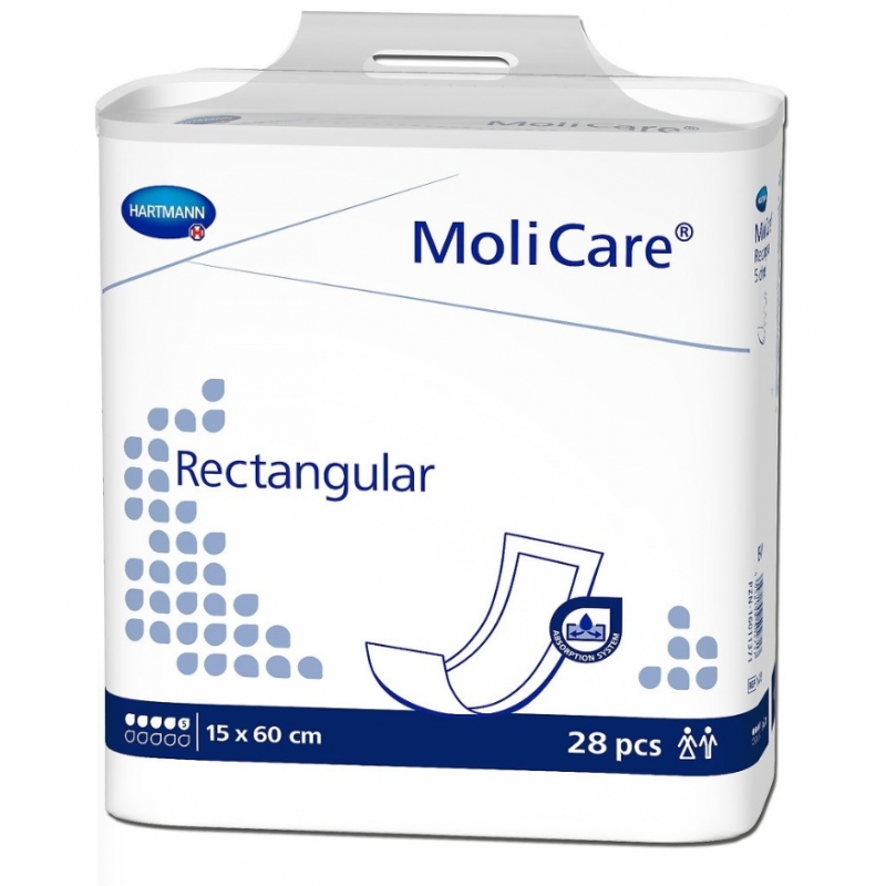 Molicare Rectangular 5 Gouttes 15 x 60 cm