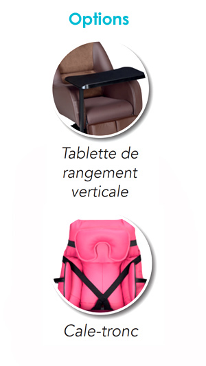 Accessoires fauteuil coquille