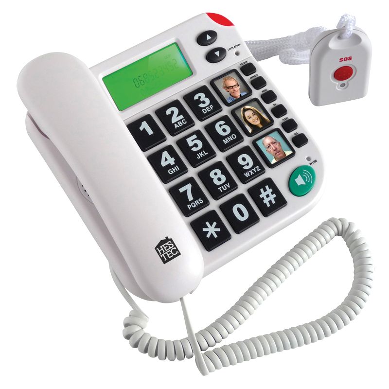 téléphone grosses touches avec télécommande SOS